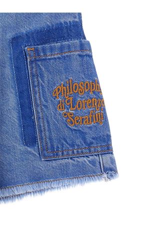 denim cotton shorts PHILOSOPHY KIDS | I9E40250410055